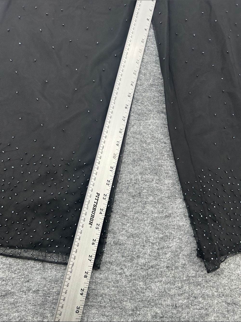 Ann Taylor Black Embellished Wide-Leg Kids Bottoms Sequined Pants Sz 8P - Picture 5 of 13